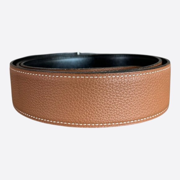 Hermes Brown & Black Reversible H Belt - Picture 2 of 4